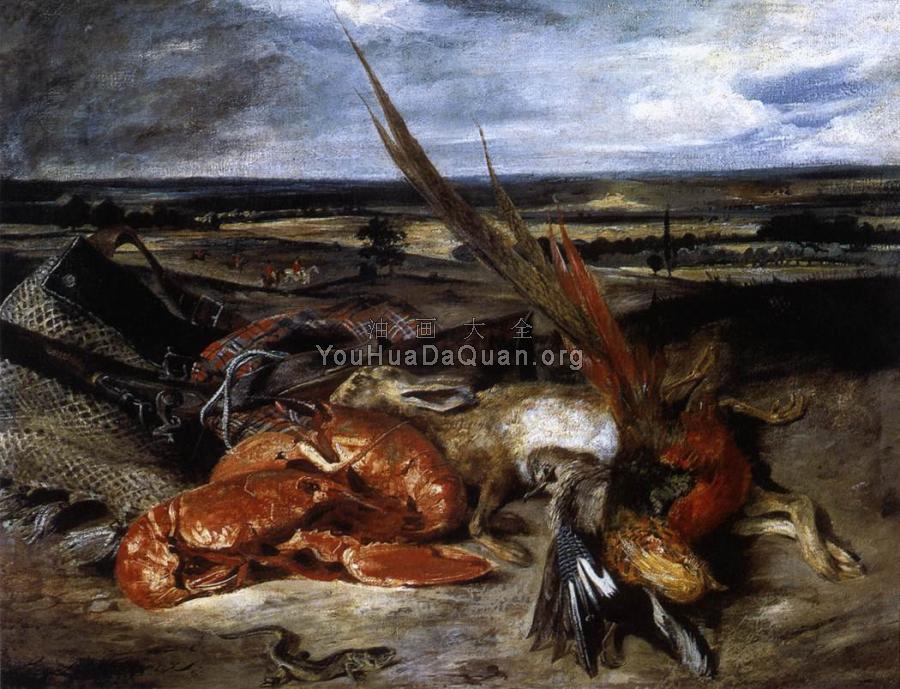 Still-Life with Lobster - 欧仁·德拉克洛瓦